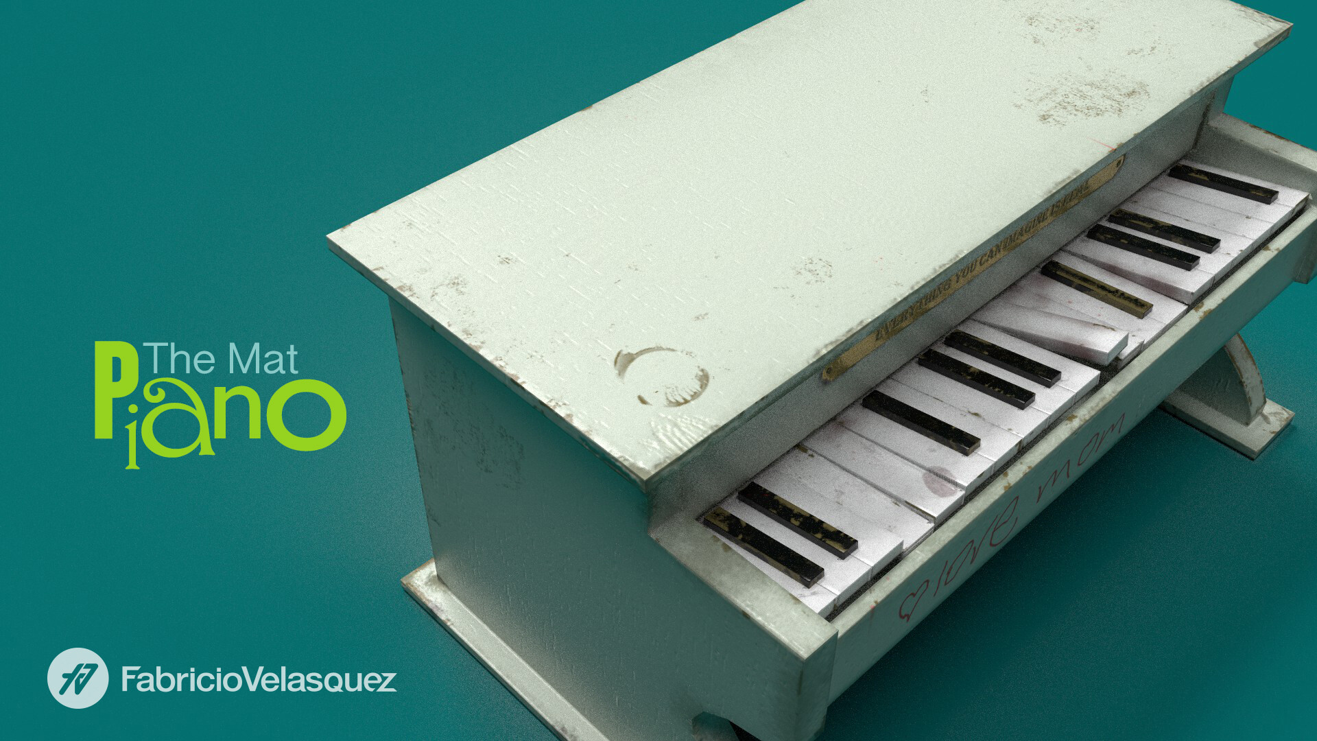The Mat Piano, 3D Assets by Fabricio Velasquez in Maya