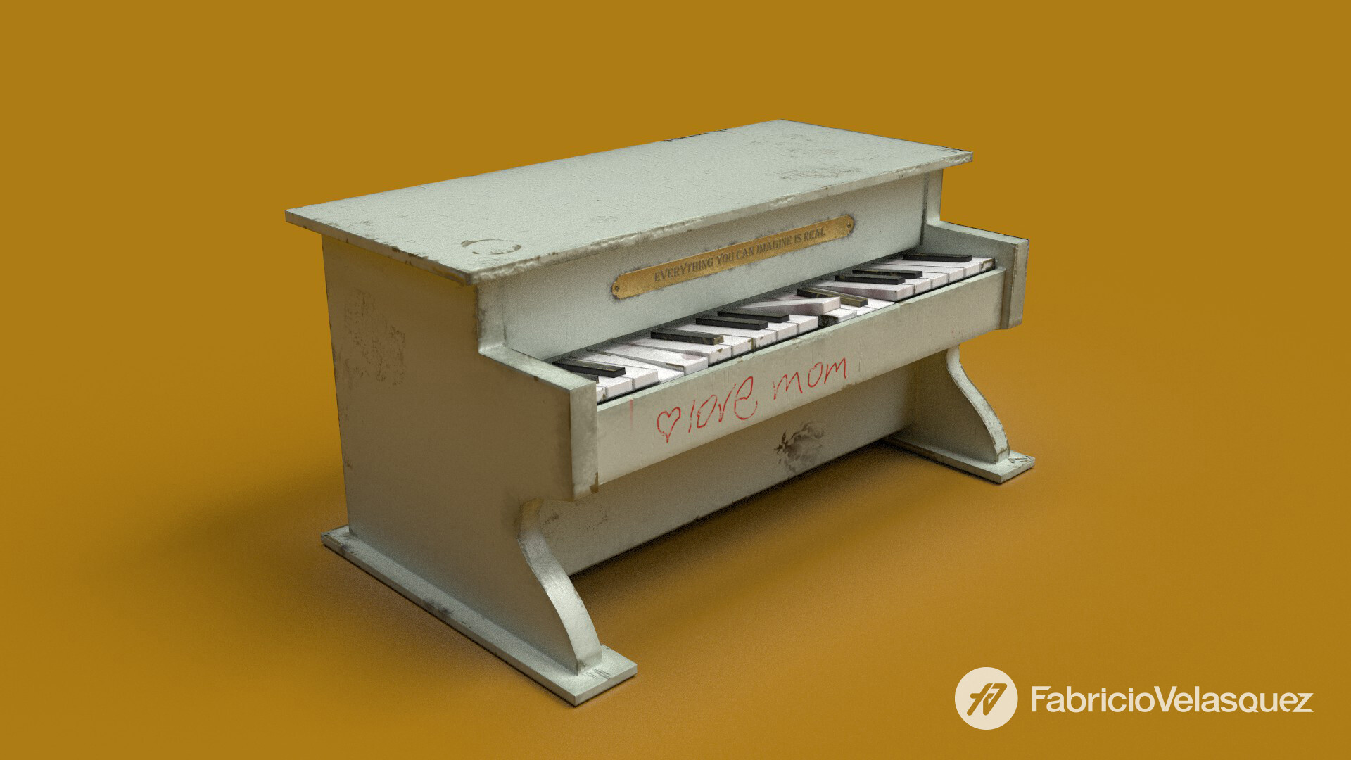 The Mat Piano, 3D Assets by Fabricio Velasquez in Maya